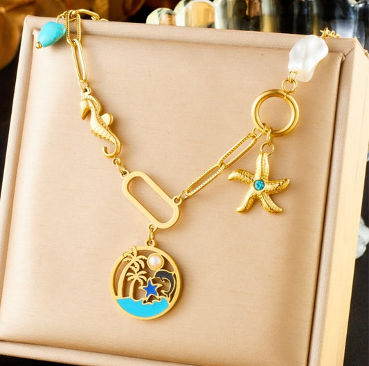 Set de pulsera y collar